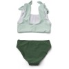 Groene bikini - Bow bikini set dusty mint/garden green mix